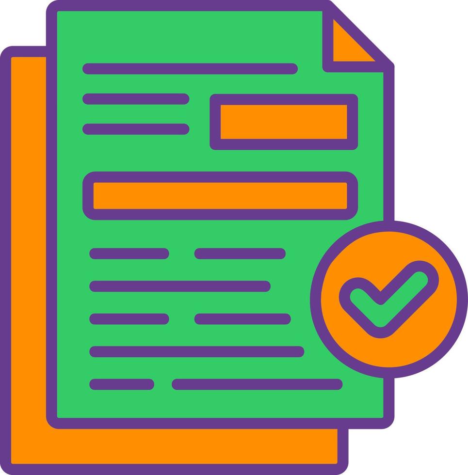 Acceptance Creative Icon Design vector