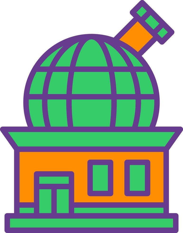 diseño de icono creativo del observatorio vector