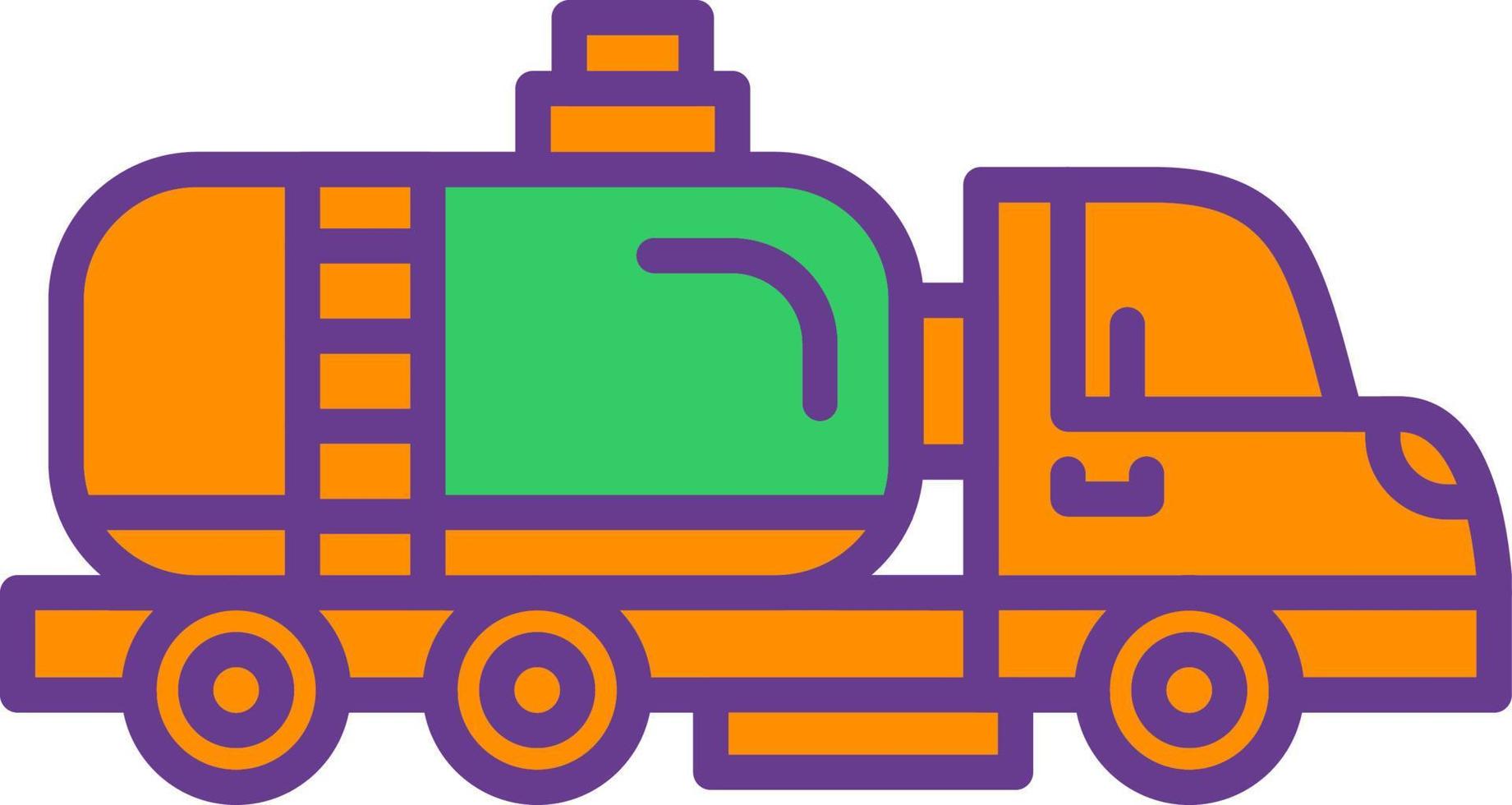 Tanker Truck Creative Icon Design vector