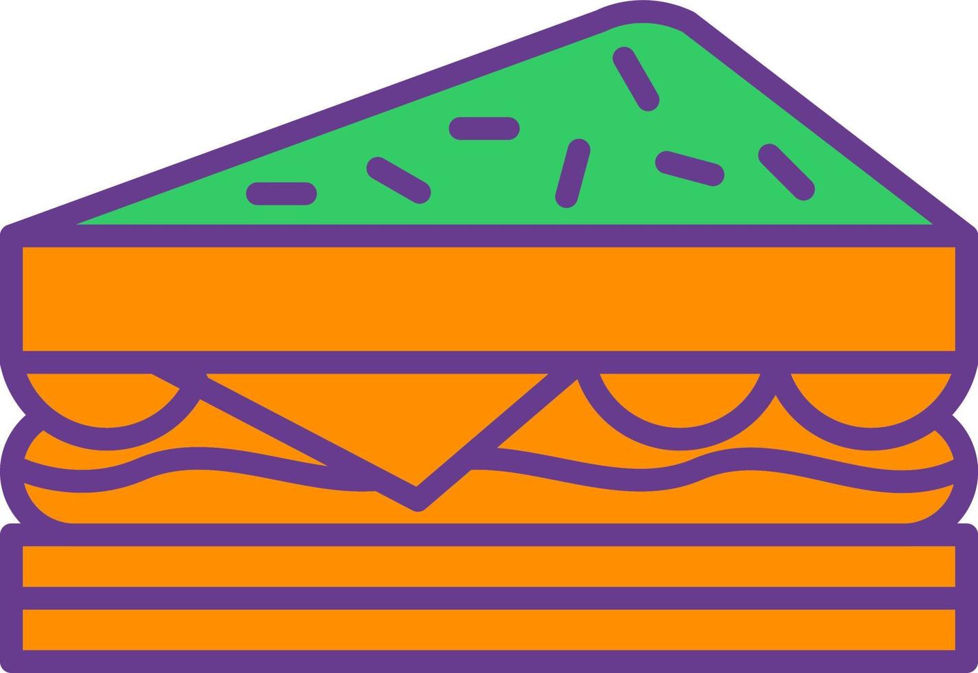 diseño de icono creativo sándwich vector