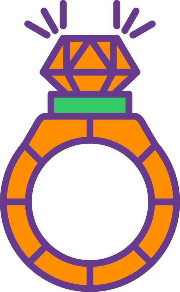 diseño de icono creativo de anillo vector