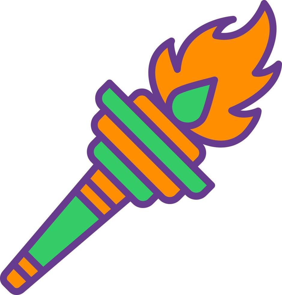 Torch Creative Icon Design vector