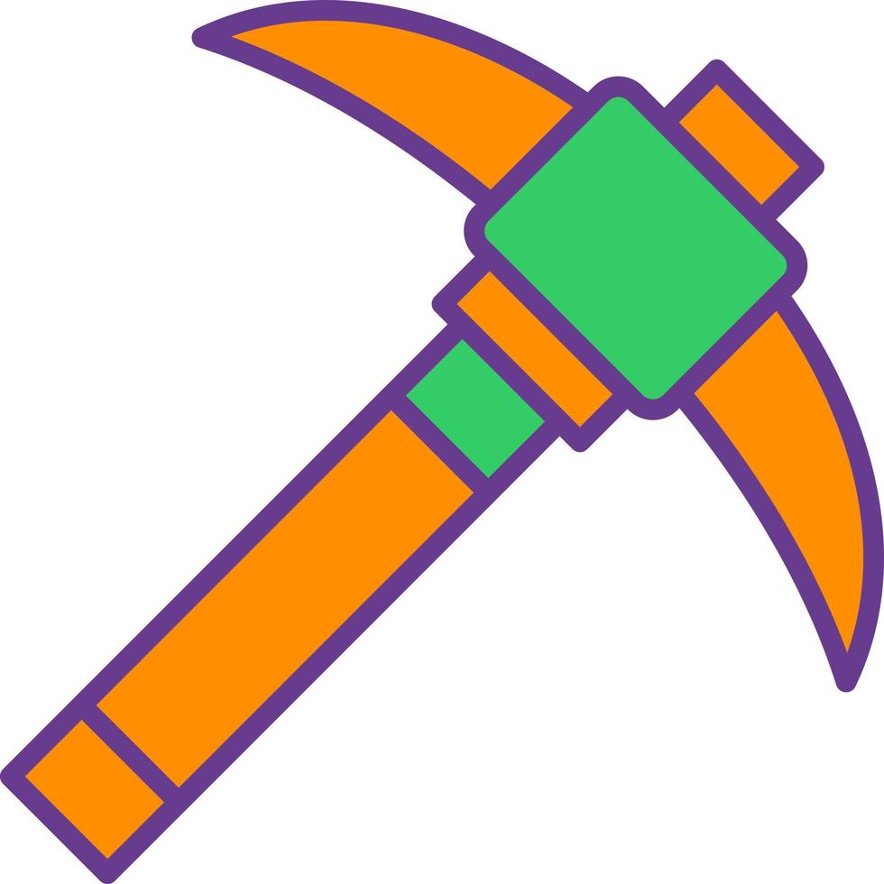 Pickaxe Creative Icon Design vector