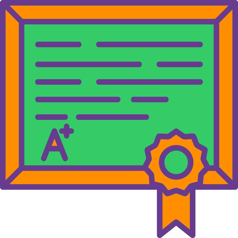 Diploma Creative Icon Design vector