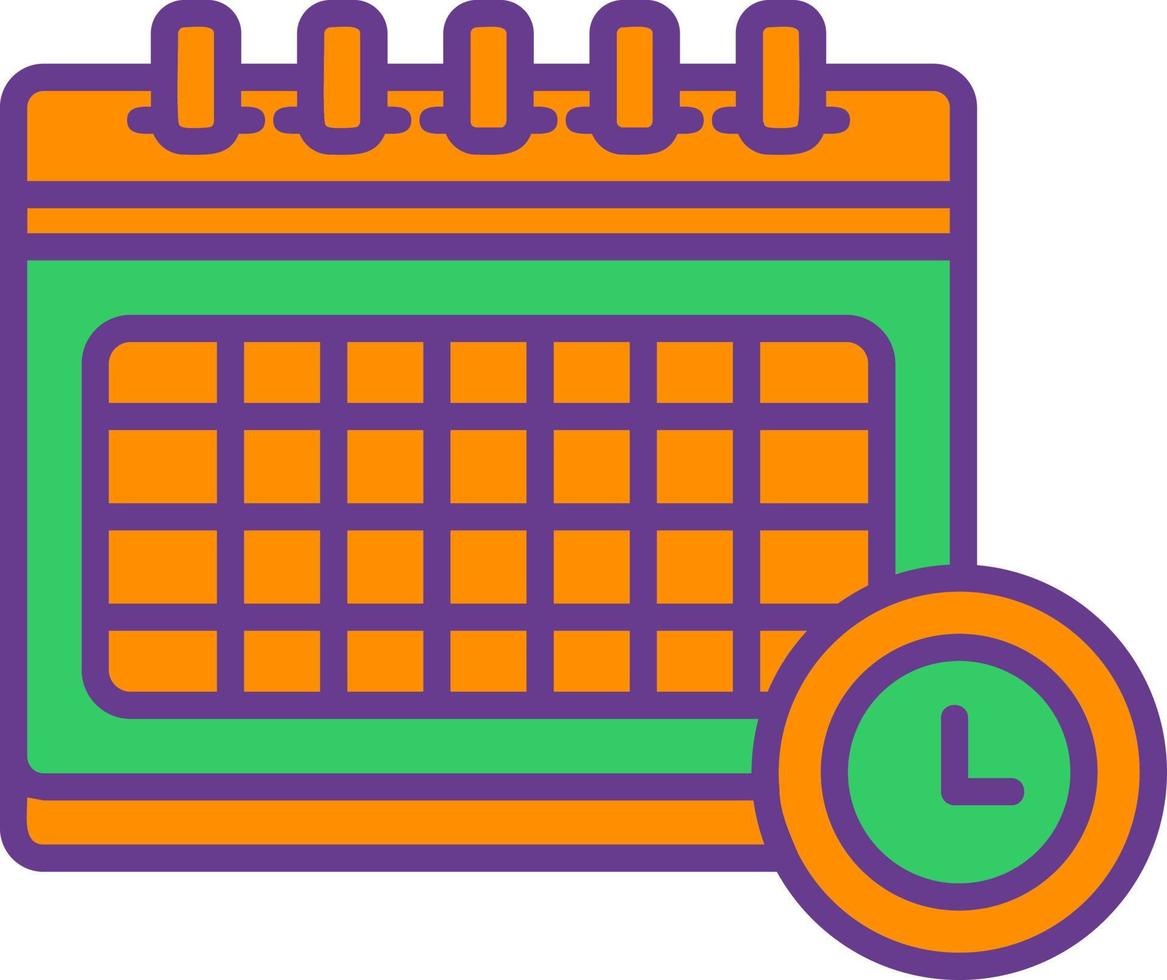 Schedule Creative Icon Design vector