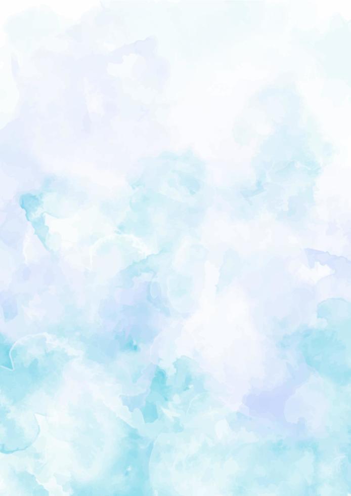 hermoso fondo de acuarela azul y blanco suave. telón de fondo de pintura de textura de mármol para tarjeta de invitación de boda vector