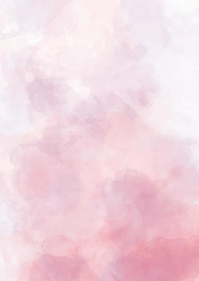 Beautiful pink watercolor background. Soft marble texture painting backdrop for wedding invitation card vector