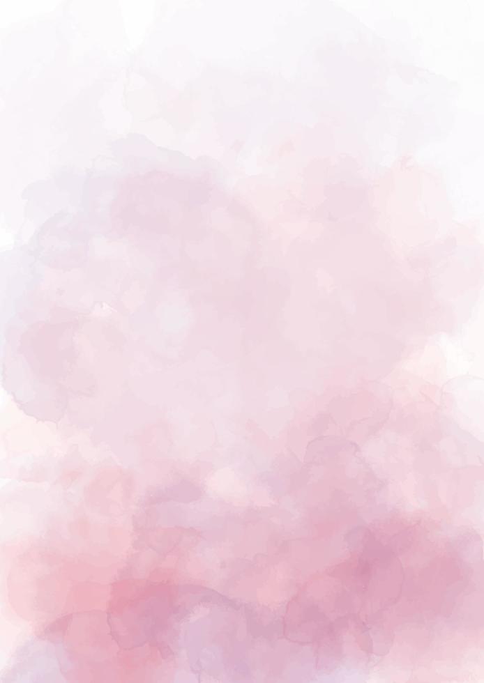 Beautiful pink watercolor background. Soft marble texture painting backdrop for wedding invitation card vector
