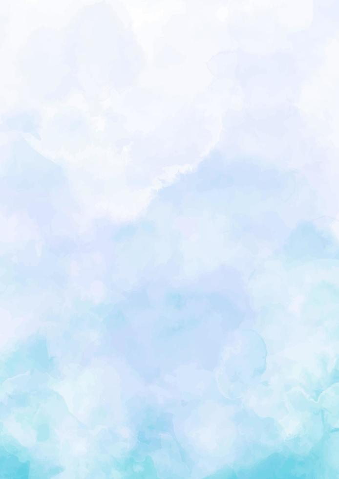 hermoso fondo de acuarela azul y blanco suave. telón de fondo de pintura de textura de mármol para tarjeta de invitación de boda vector