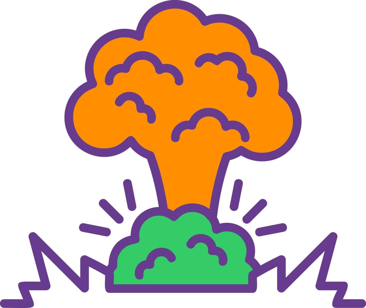 Explosion Creative Icon Design vector