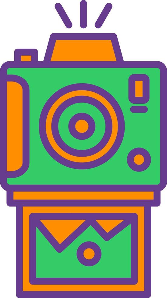 Instant Camera Creative Icon Design vector