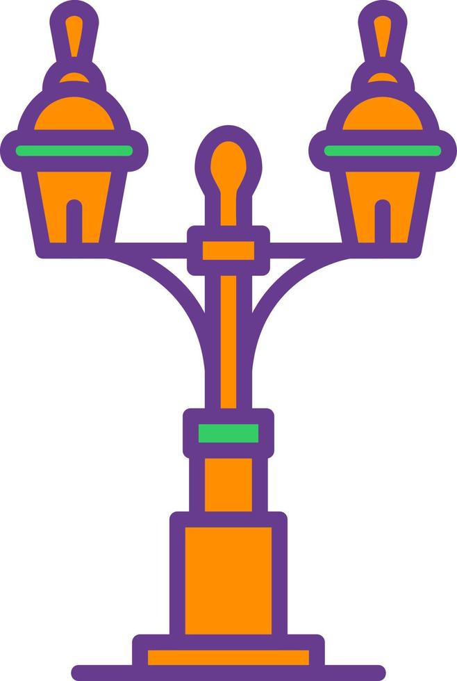 Street Lamp Creative Icon Design vector