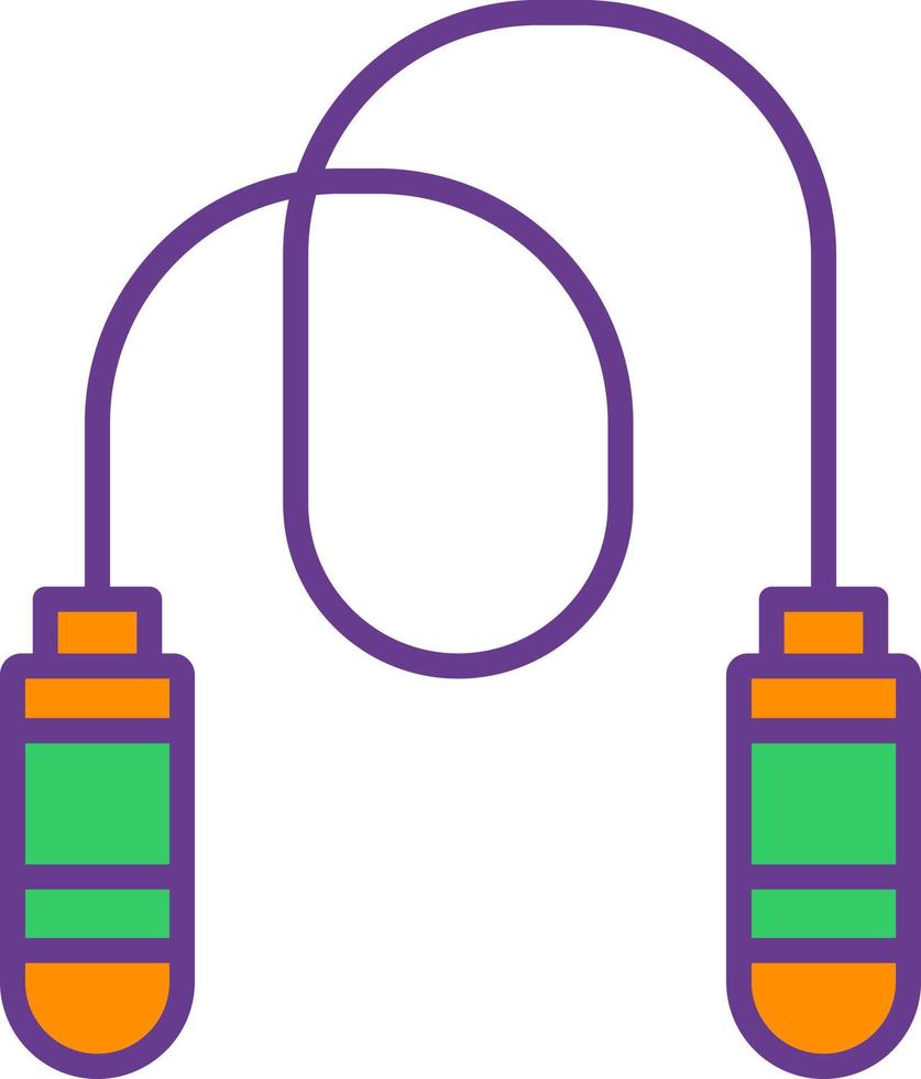 Jumping Rope Creative Icon Design vector