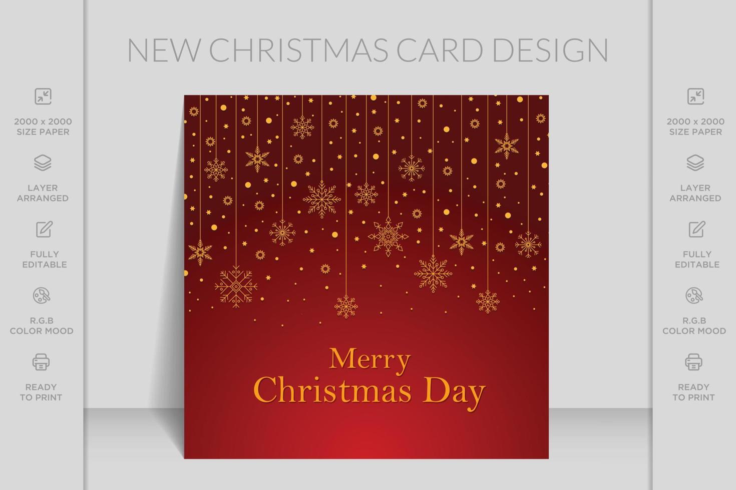 Realistic elegant modern merry Christmas poster or banner background design vector