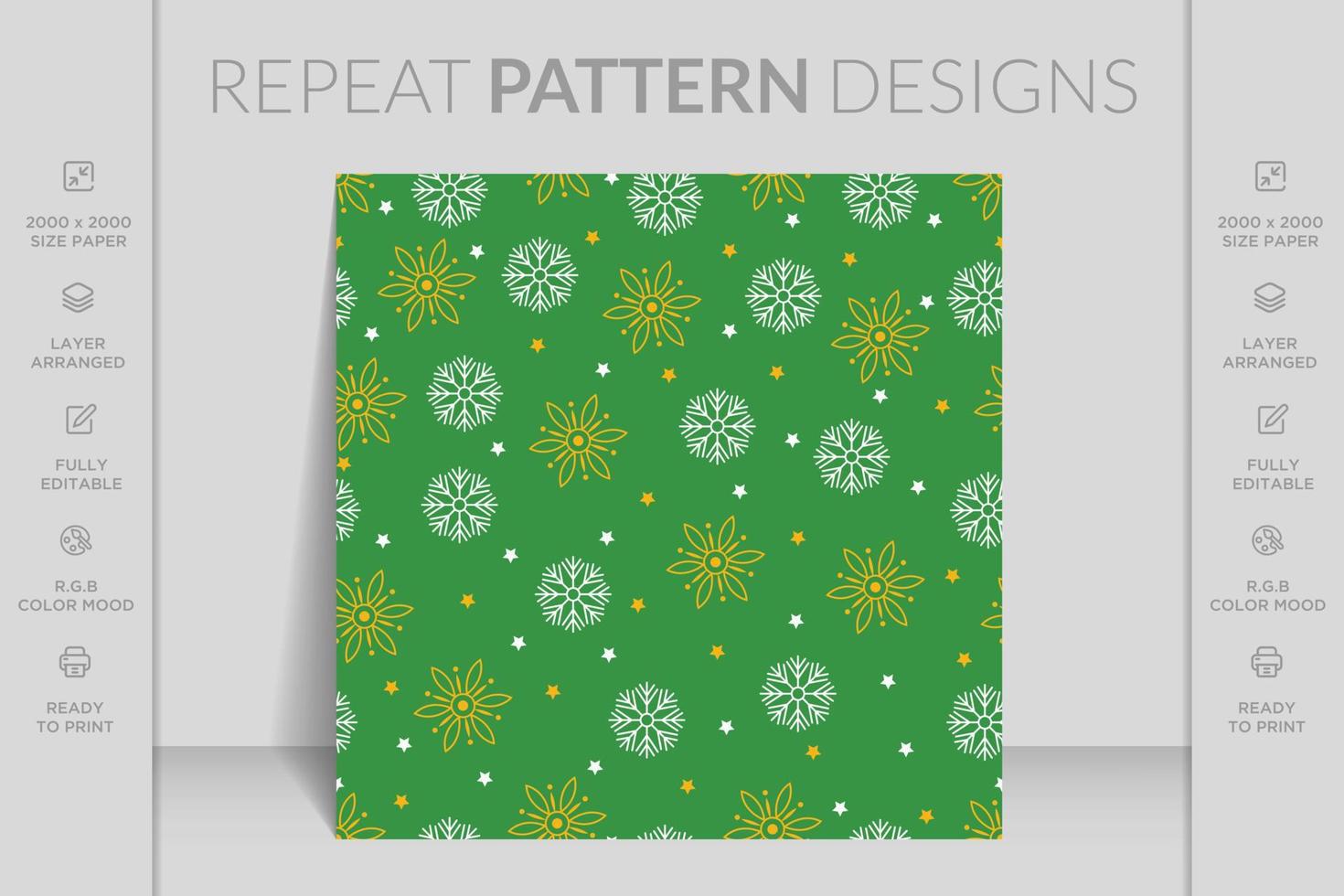 vacaciones de patrones sin fisuras para navidad. patrón para un lujoso papel de regalo, tarjetas de felicitación vector