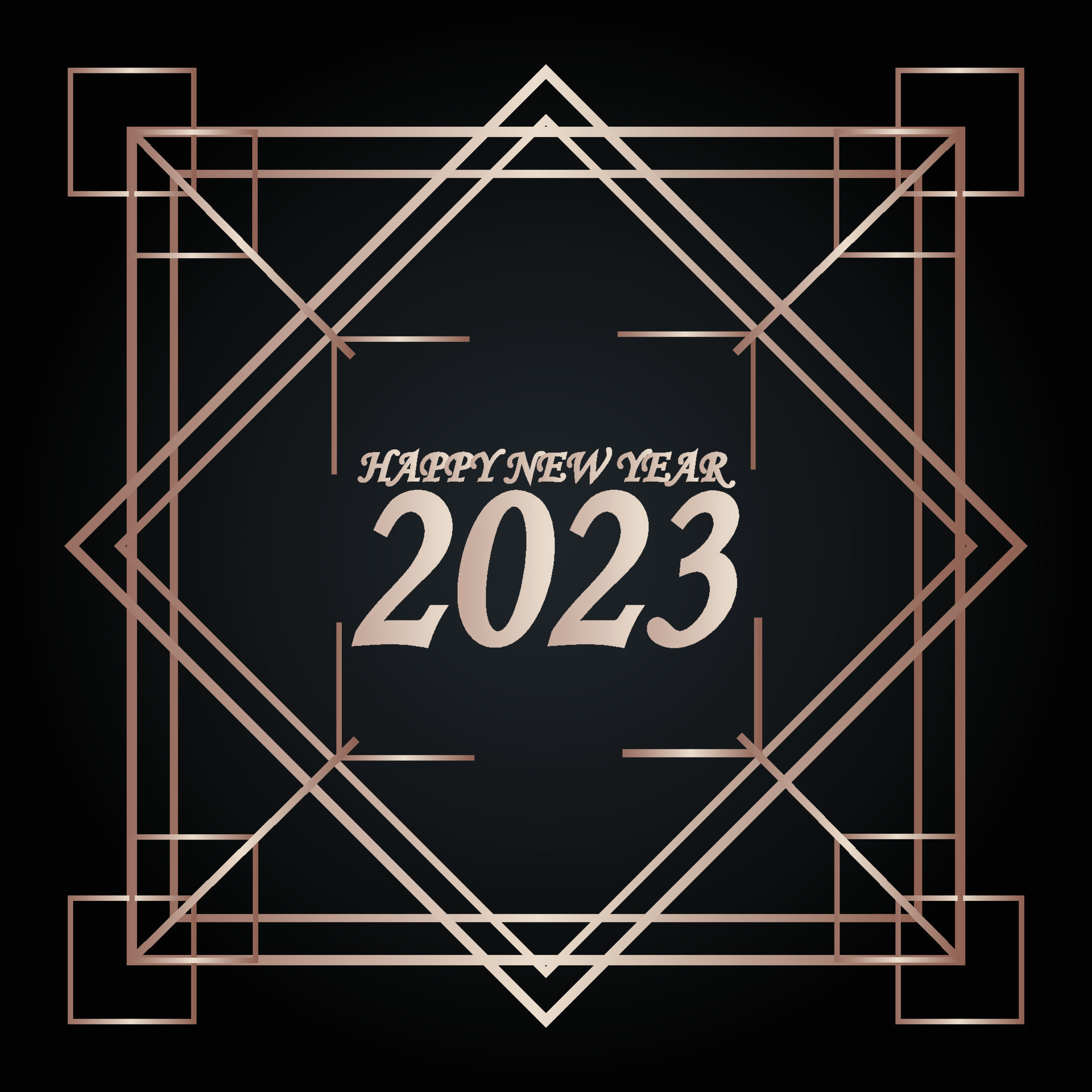 Simple minimalist new year banner design. Happy new year card with greeting inscription