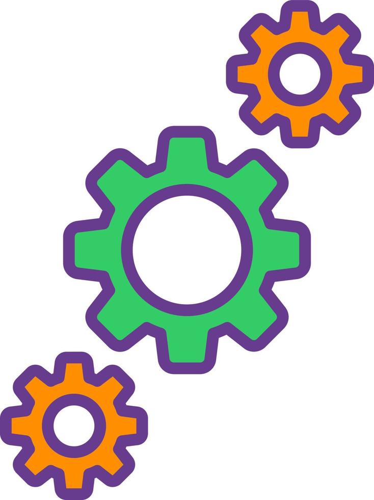Gears Creative Icon Design vector