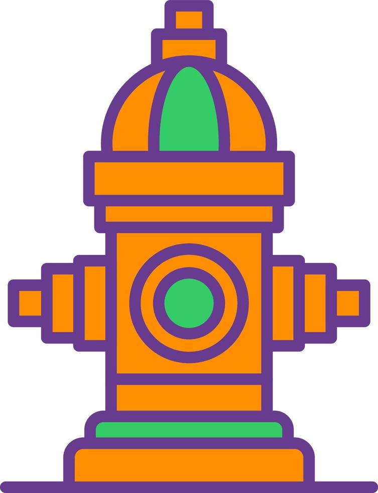 Fire Hydrant Creative Icon Design vector