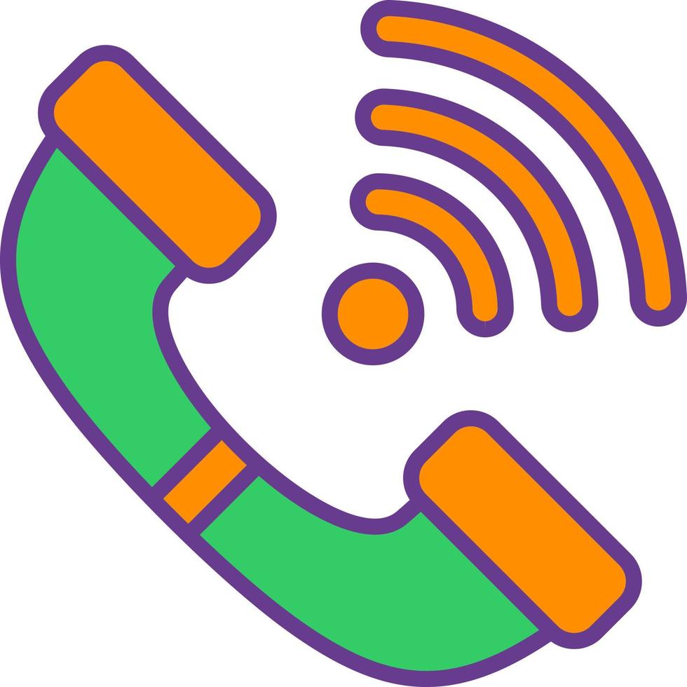 Phone Receiver Creative Icon Design vector