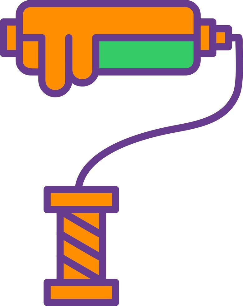 Paint Roller Creative Icon Design vector