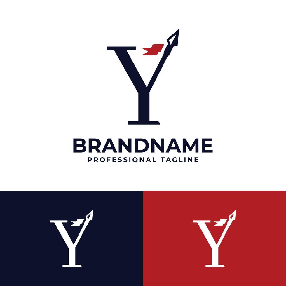 Letter Y Spear Logo vector