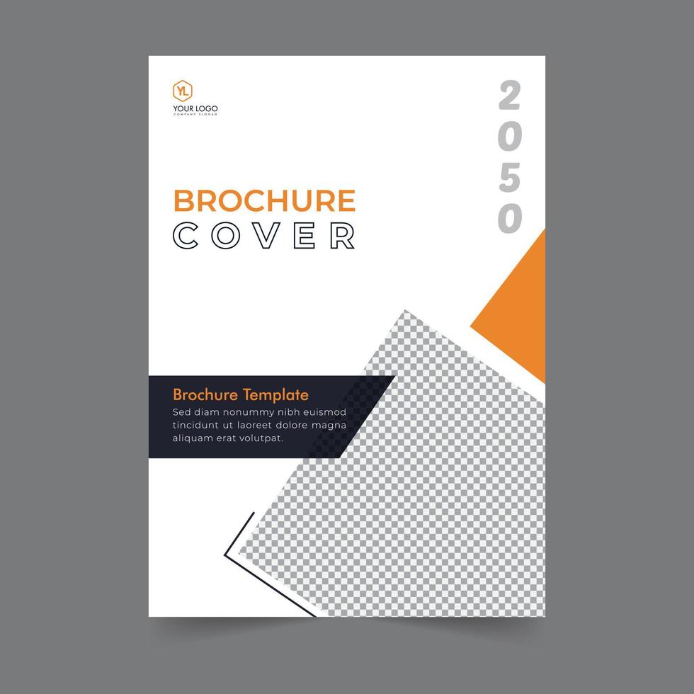 Business brochure cover annual report cover, book cover or flyer design. Leaflet presentation. Catalog with Abstract geometric background. Modern publication poster magazine, layout, template, vector