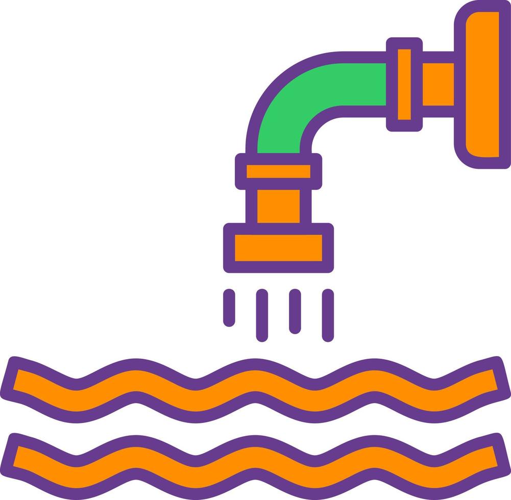 Waste Water Creative Icon Design vector