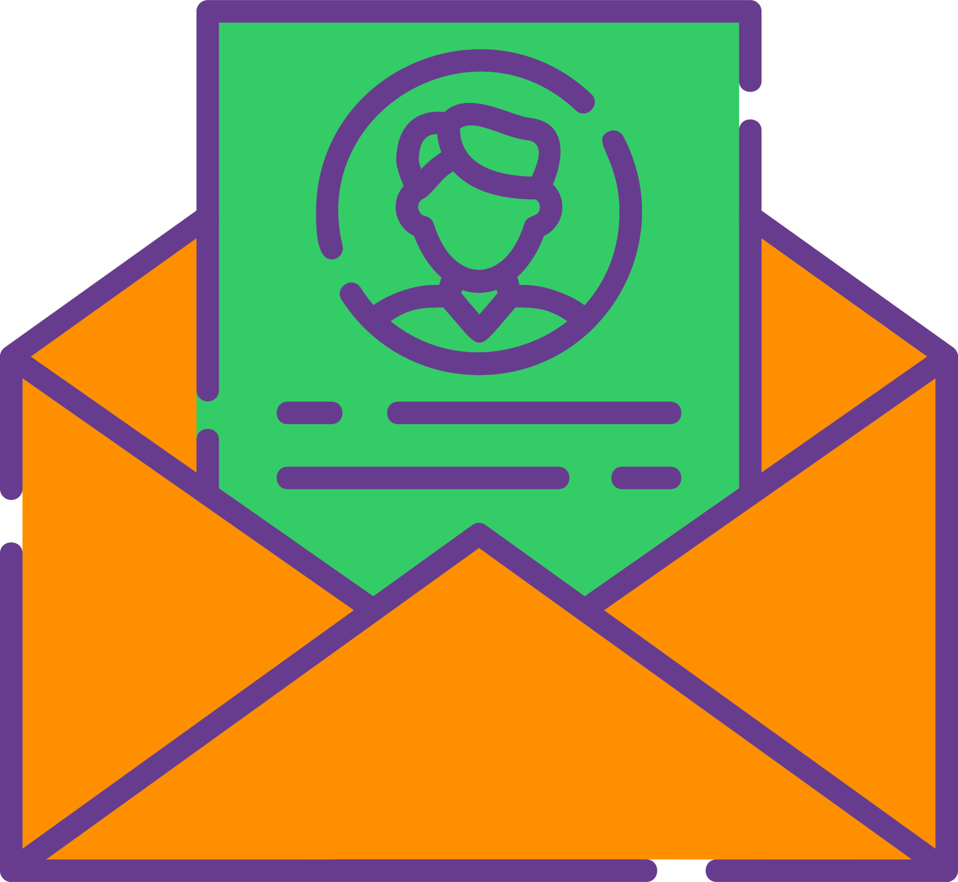 Contact Email Creative Icon Design 15522795 Vector Art at Vecteezy