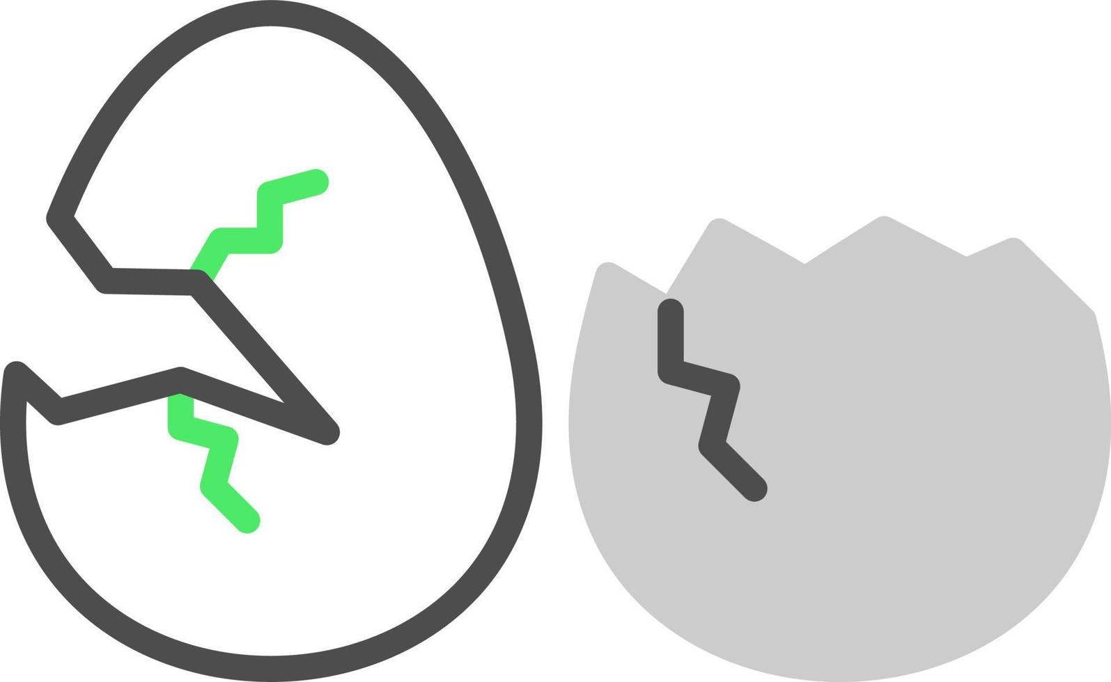 Broken Eggs Creative Icon Design vector