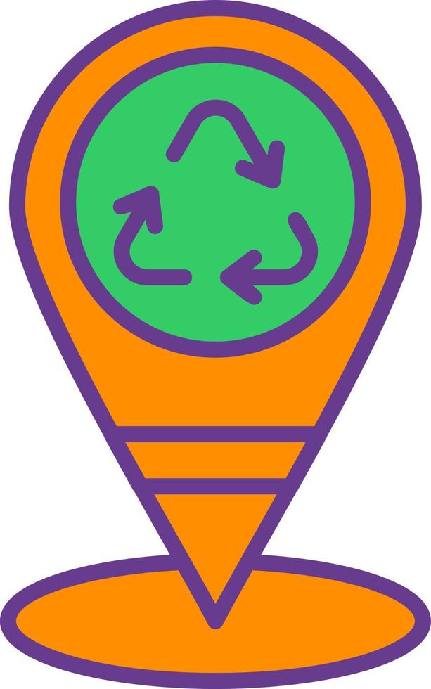 Location Pin Creative Icon Design vector