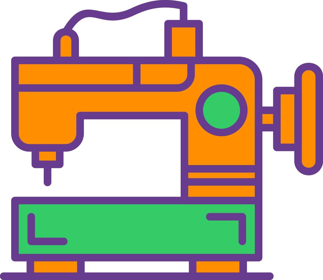 Sewing Machine Creative Icon Design vector