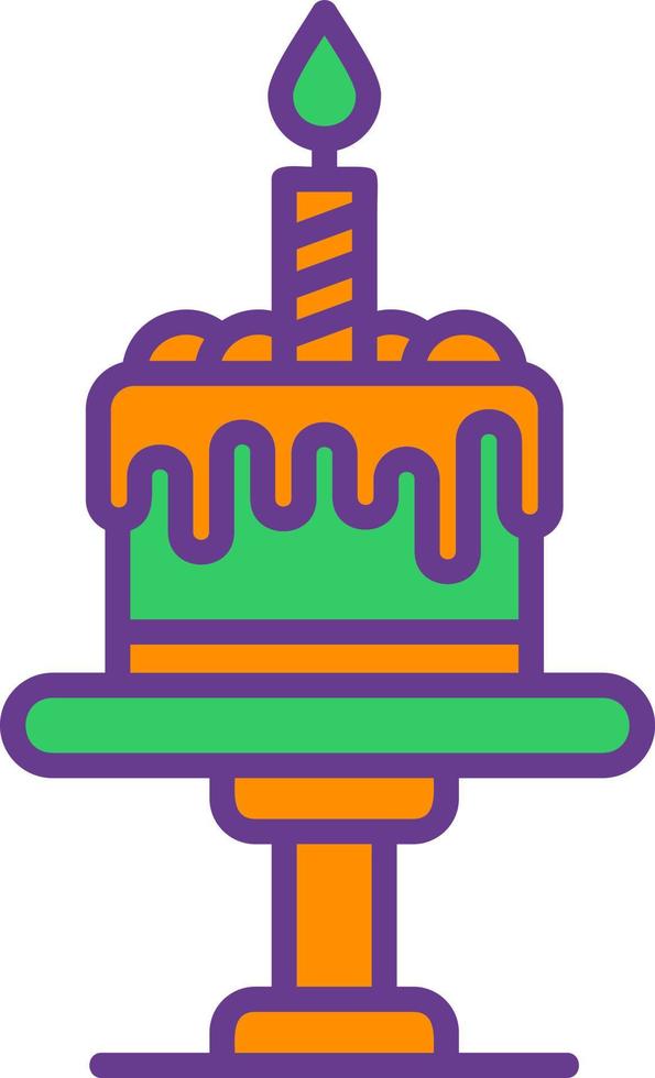 Birthday Cake Creative Icon Design vector