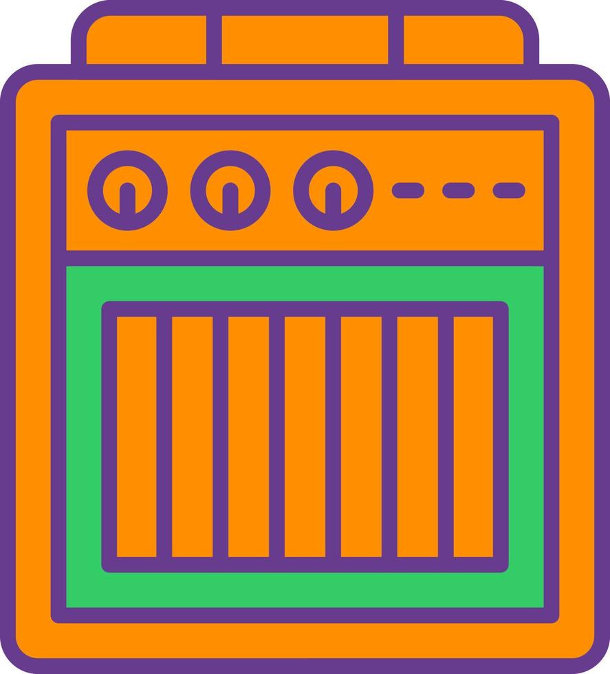 diseño de icono creativo de caja de amplificador vector
