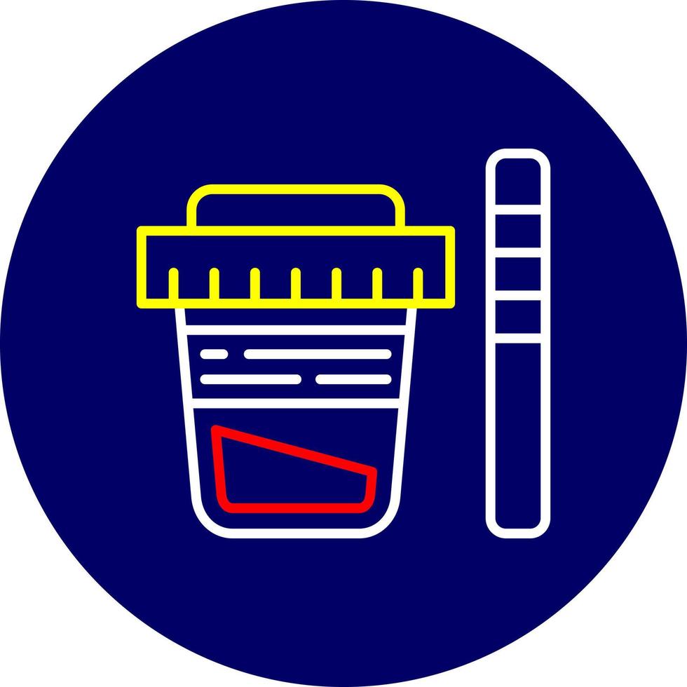 Urine Test Creative Icon Design vector