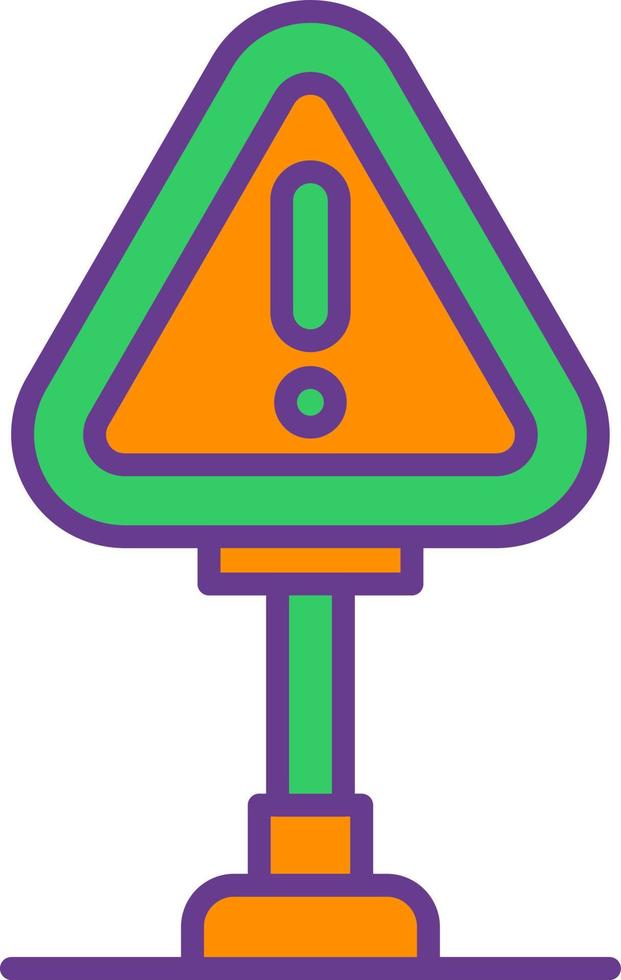 Traffic Sign Creative Icon Design vector