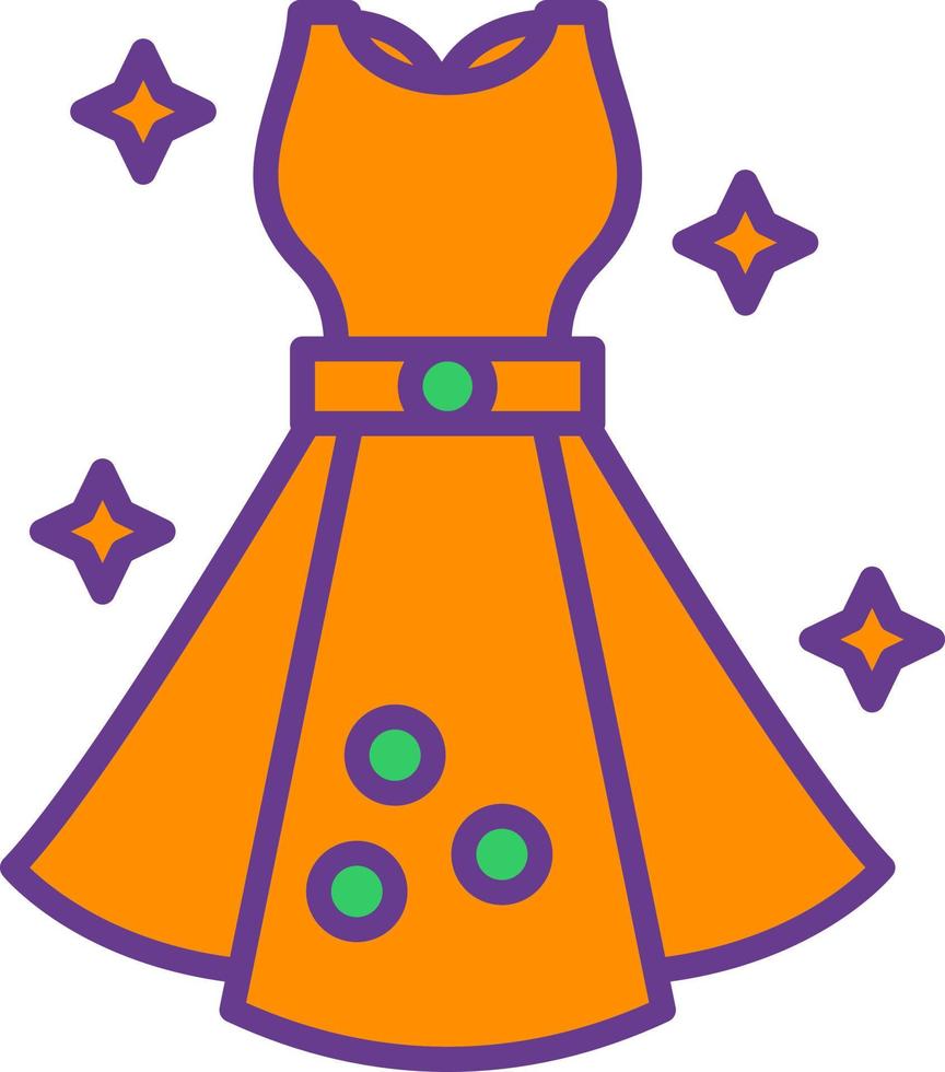Dress Creative Icon Design vector