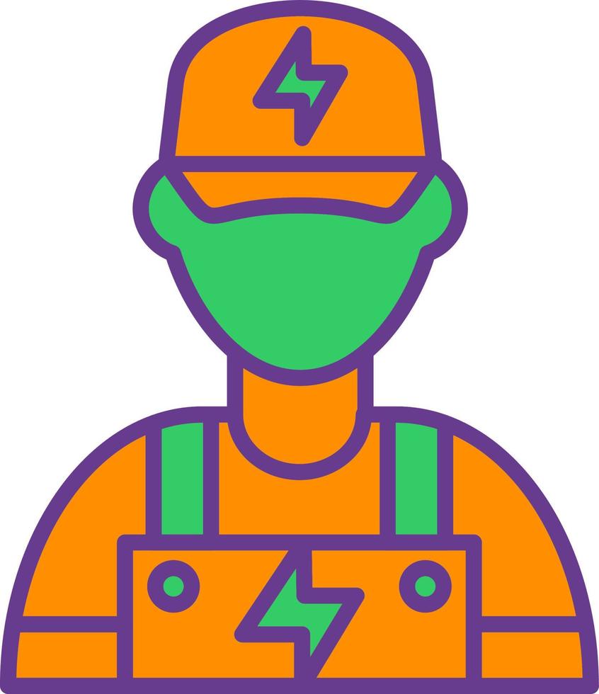 Electrician Creative Icon Design vector