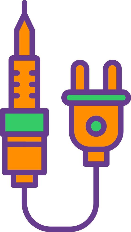 Soldering Iron Creative Icon Design vector