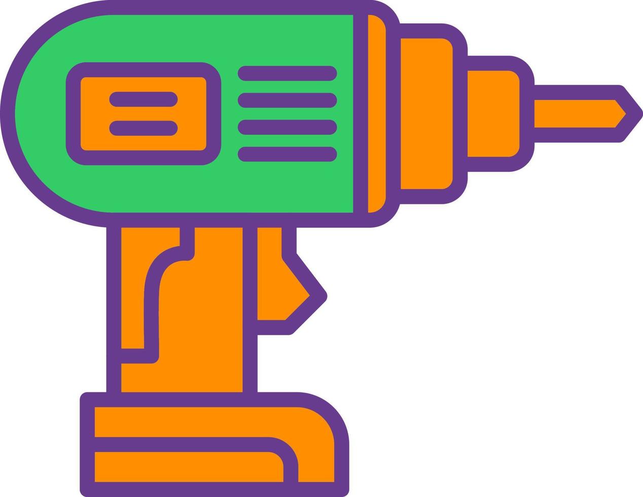 Hand Drill Creative Icon Design vector