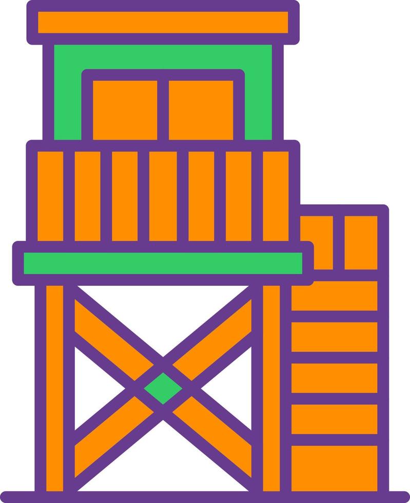 Watchtower Creative Icon Design vector
