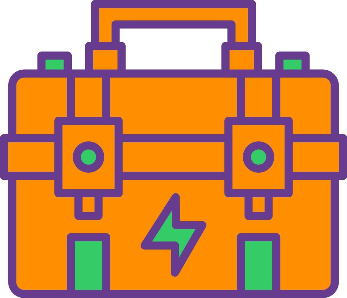 Tool Box Creative Icon Design vector