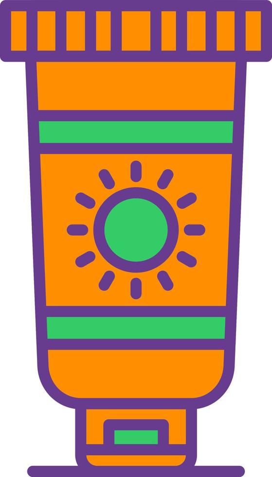 Sunscreen Creative Icon Design vector