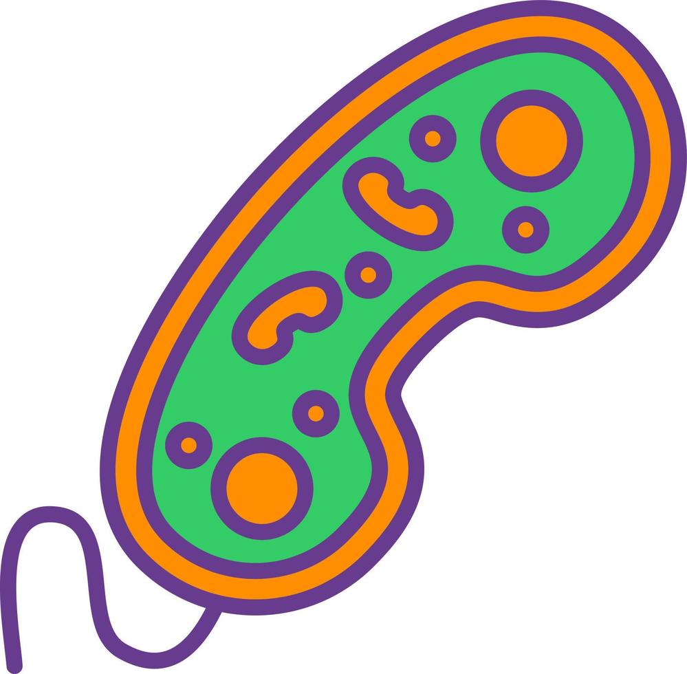 diseño de icono creativo de bacterias vector