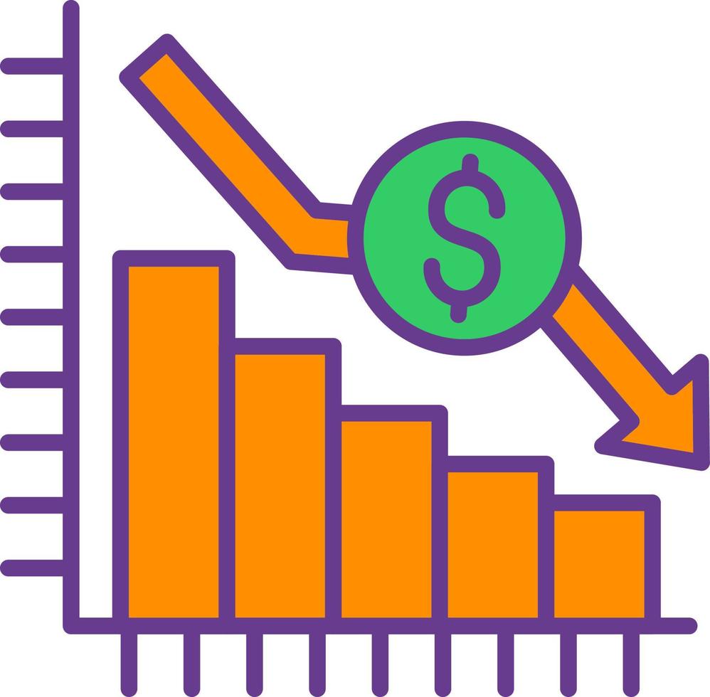 Bar Graph Creative Icon Design vector