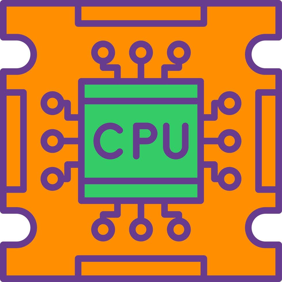 Processor Creative Icon Design vector