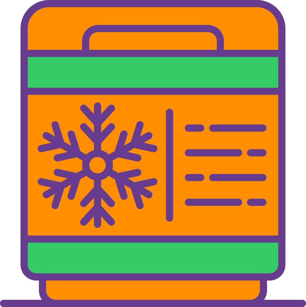 Freezer Creative Icon Design vector