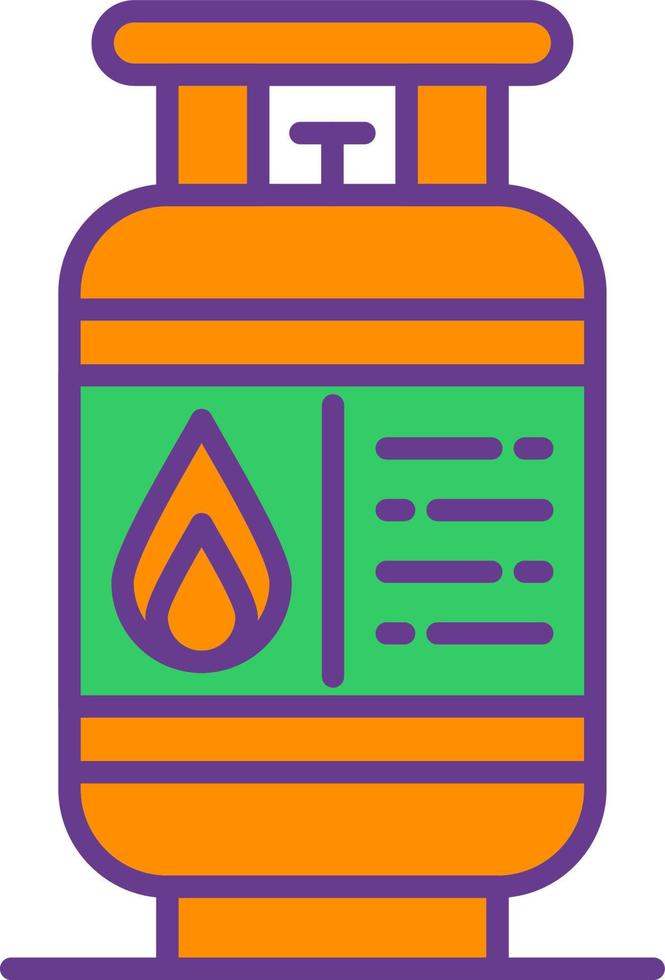 Gas Cilinder Creative Icon Design vector