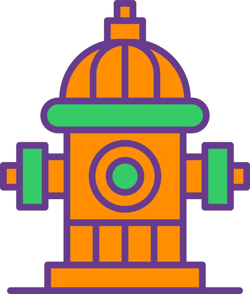 Fire Hydrant Creative Icon Design vector