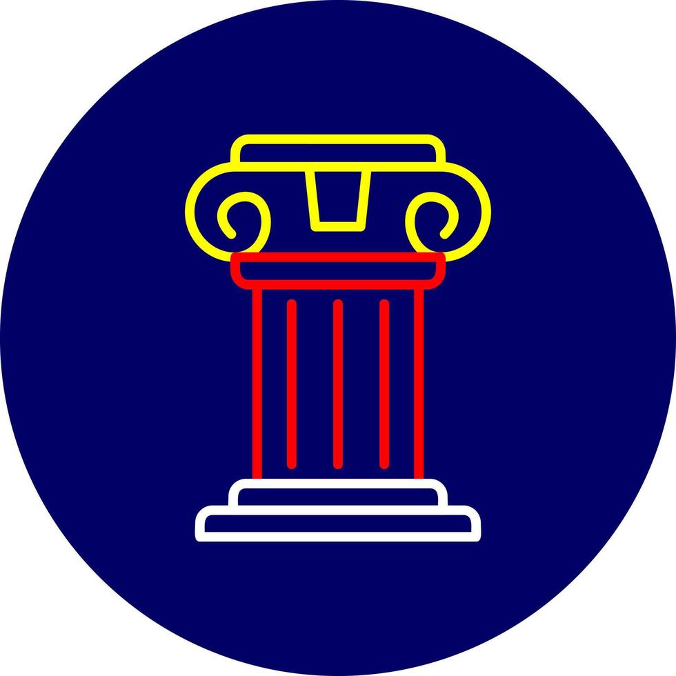 Pillar Creative Icon Design vector