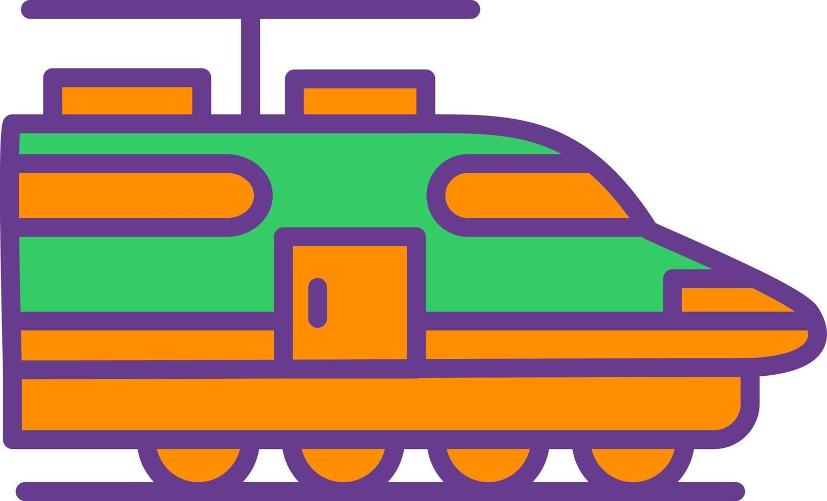 diseño de icono creativo de tren vector